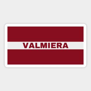 Valmiera City in Latvian Flag Sticker